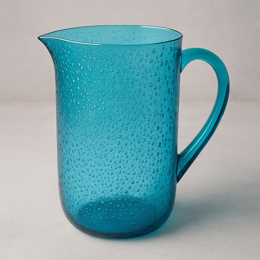 Jarra de Acrílico Bolhas Azul 3.3L