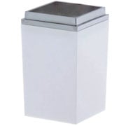 Porta escova Quadratta branco 12 cm