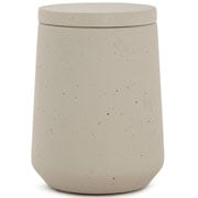Potiche em cimento cinza 09x09x11 cm