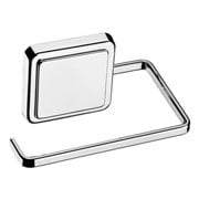 Suporte adesivo de aço para papel higiênico cromado 12x07 cm