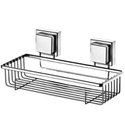 Suporte de Aço para Shampoo com Ventosa Cromado 28x11 cm