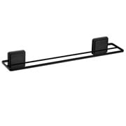 Toalheiro de Aço Duplo com Fixação Adesiva 45x12 cm