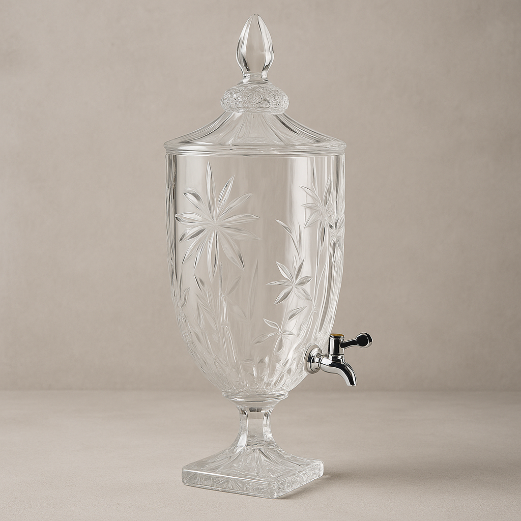 Dispenser Suqueira de Cristal Palm Tree 4,65L