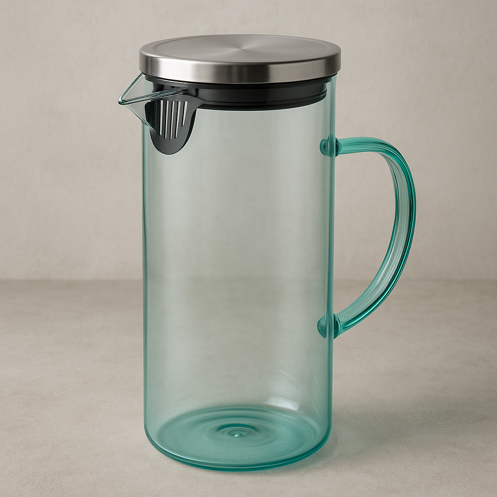 Jarra de Vidro Borossilicato Ágata Turquesa 1,8L