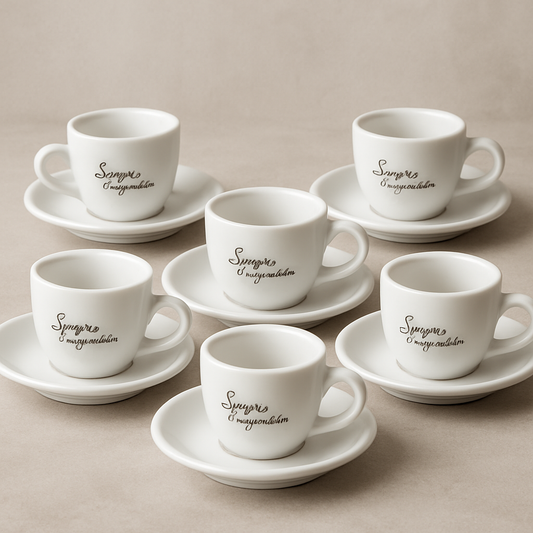 Jogo xícaras de porcelana para café Manhattan Falling 80 ml 12 peças