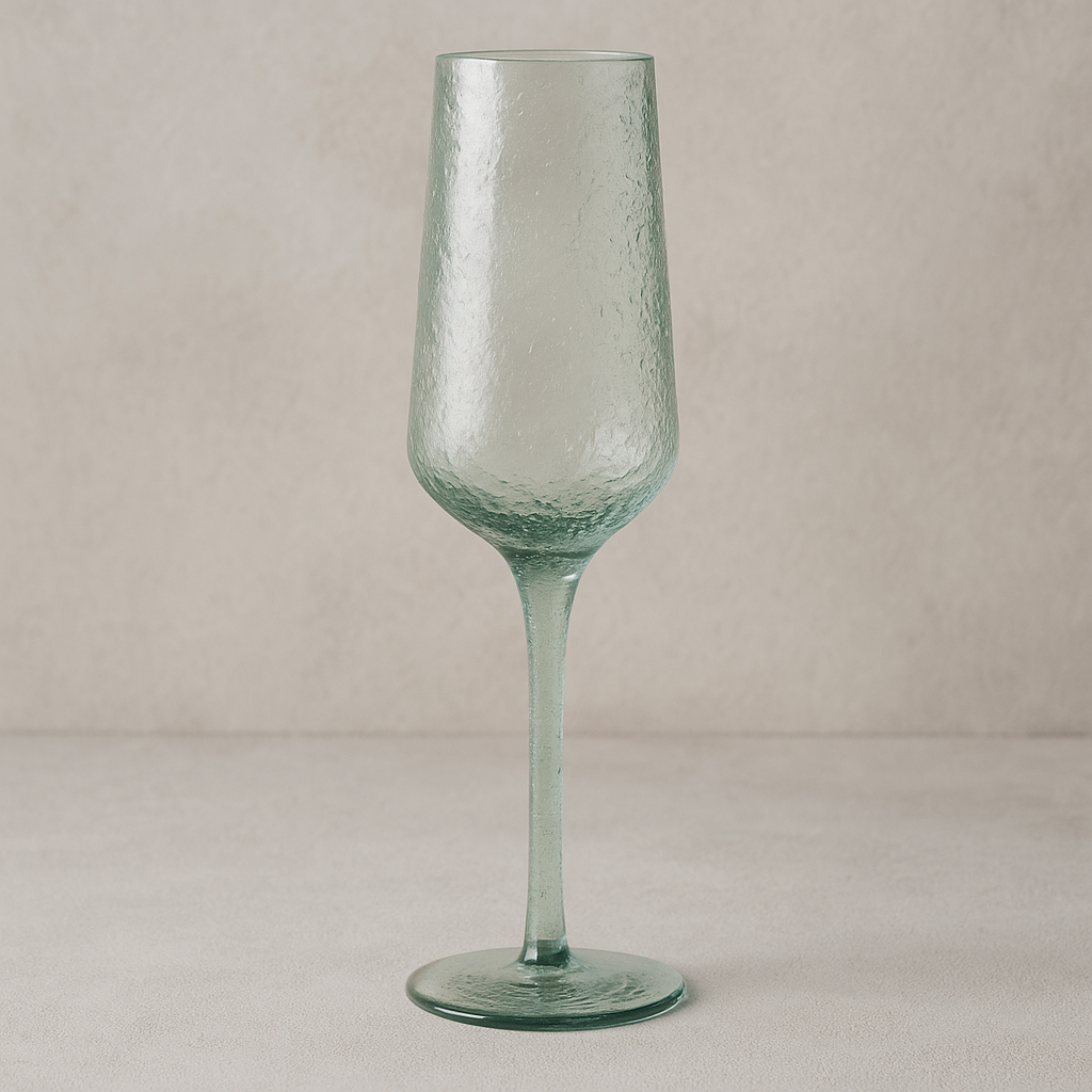 Taça Acrílica Verde para Champanhe 250 ml