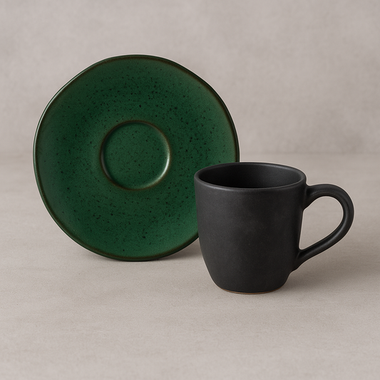 Xícara de Cerâmica Orgânica Arauco Verde 120 ml