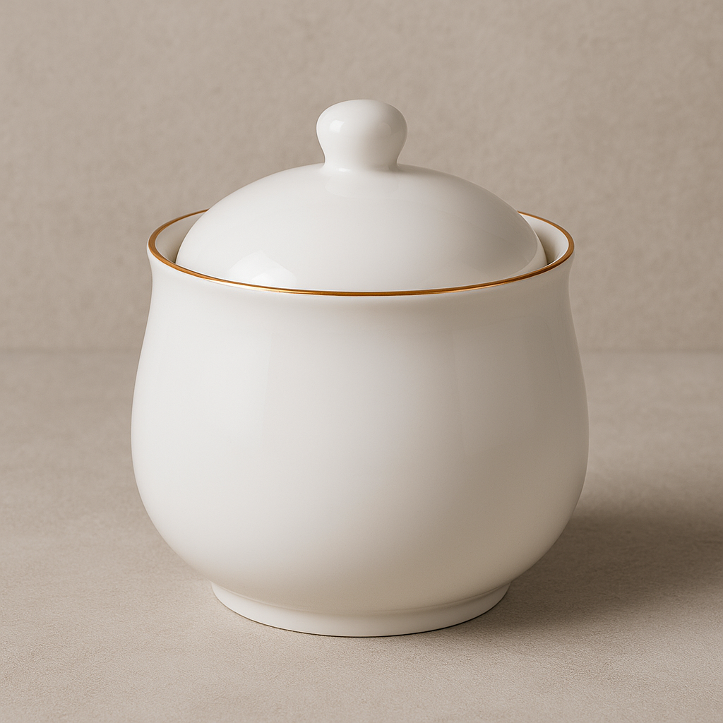 Açucareiro de Porcelana Royal 300ml Branco