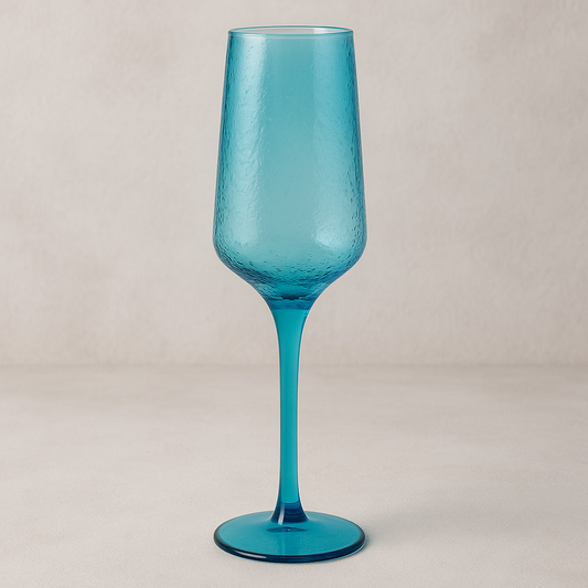 Taça de Acrílico Azul para Champanhe 250 ml
