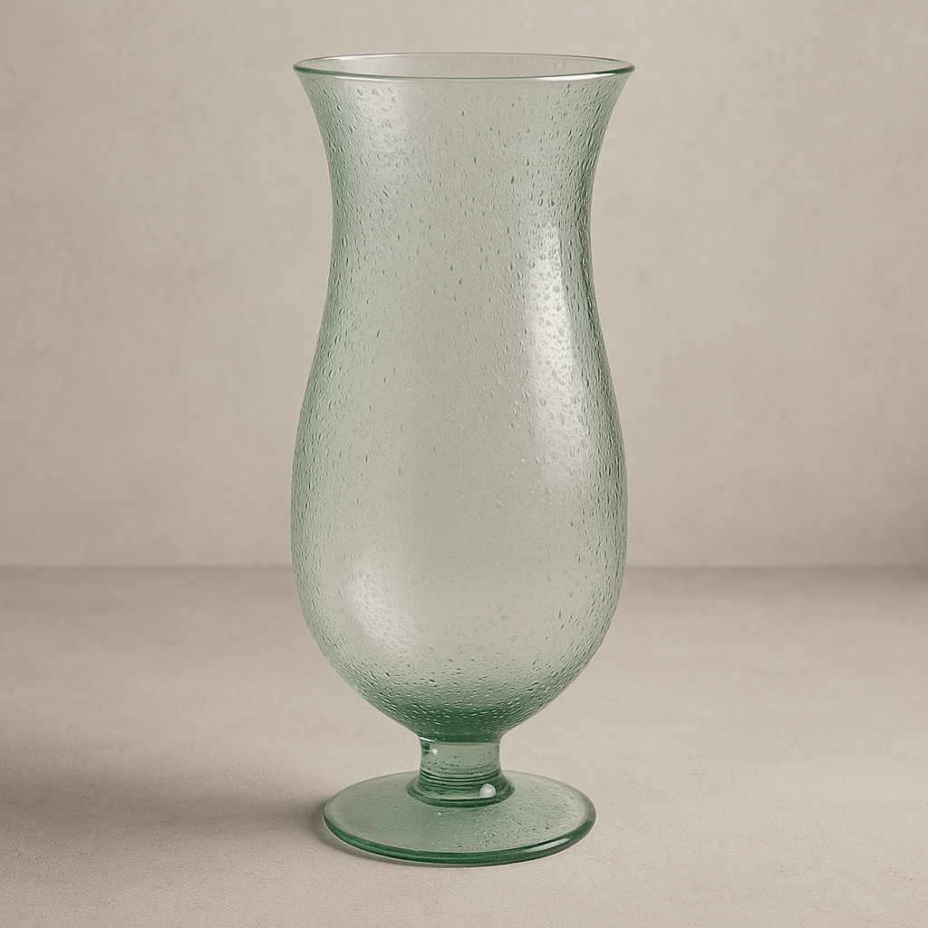 Taça de Acrílico Longa Bolhas Verde 630 ml