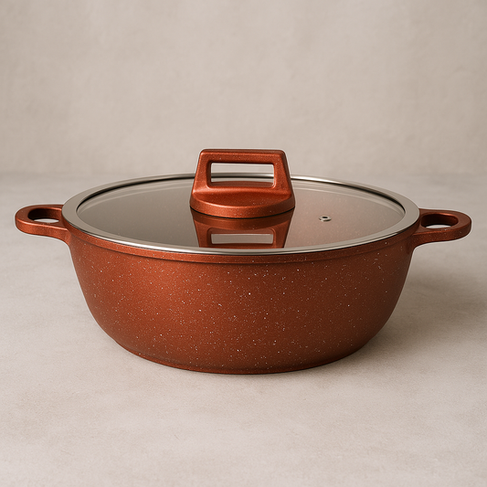Caçarola Baixa Moda do Chef em Alumínio Cobre 5L