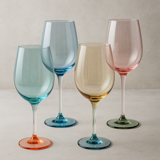 Jogo de taças de vidro Burano para vinho 550 ml 04 peças