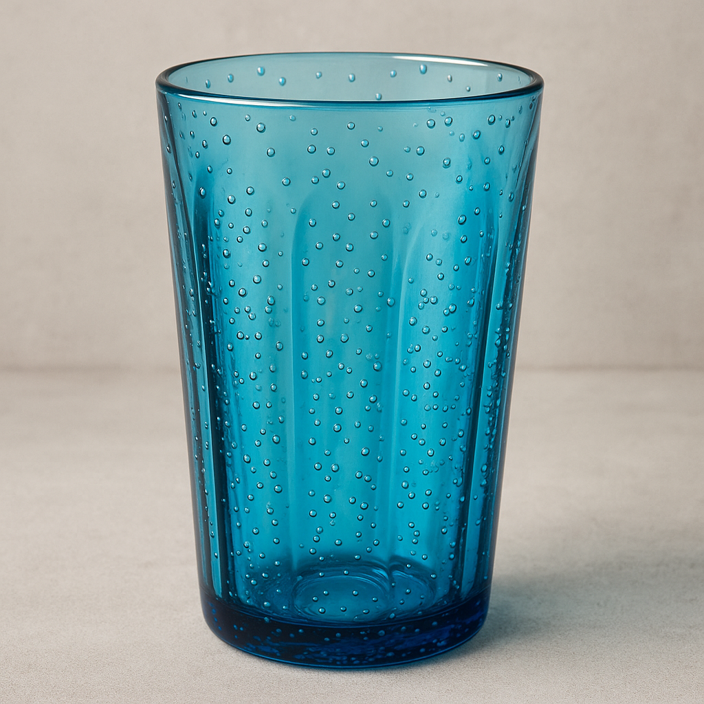 Copo Acrílico com Bolhas Azul 590ml