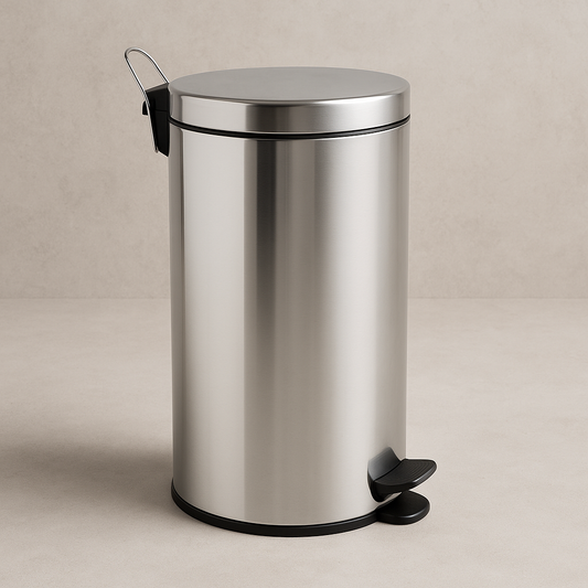 Lixeira de Inox Dercoline com Cesto Removível, 30L