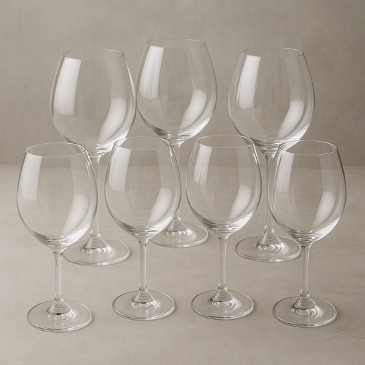 Jogo de Taças de Cristal Bohemia Bordeaux 650 ml 6 Peças