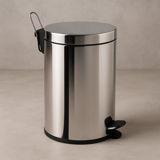 Lixeira de Inox Dercoline 20 Litros com Cesto Removível