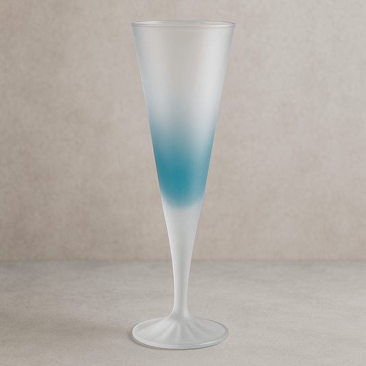 Taça de Acrílico para Champanhe Azul 200 ml
