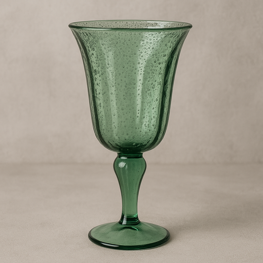 Taça de Acrílico Bolhas Verde 310 ml